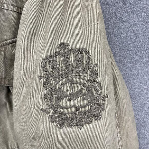 Billabong Jacket Mens Medium Green Hooded Full Zip Lined Parka Outdoor Coat Camo - Picture 11 of 16